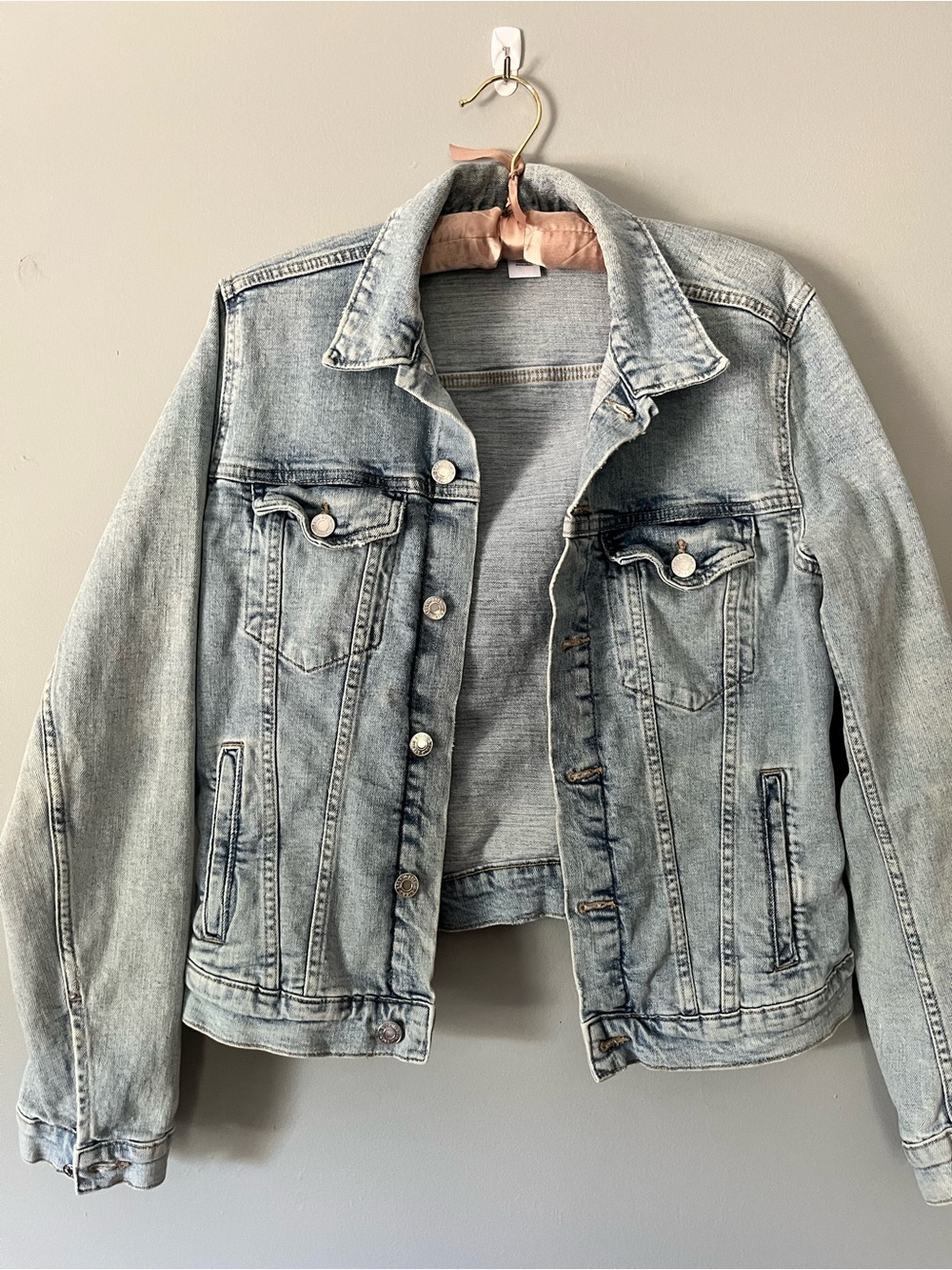 Light Wash Denim Jacket - Classic Jean Jacket